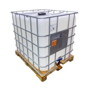fairly used 1000L chemical flowbins on wood | Packaging Land