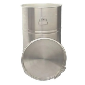 New 60L Open Top Stainless Steel Drums | Packaging Land