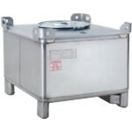 Used 300 Litre Open Top Blue Plastic Drums | Packaging Land